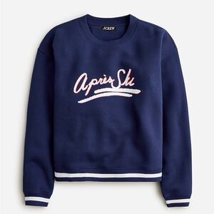 J. Crew Navy Blue Après Ski Crewneck Sweater
